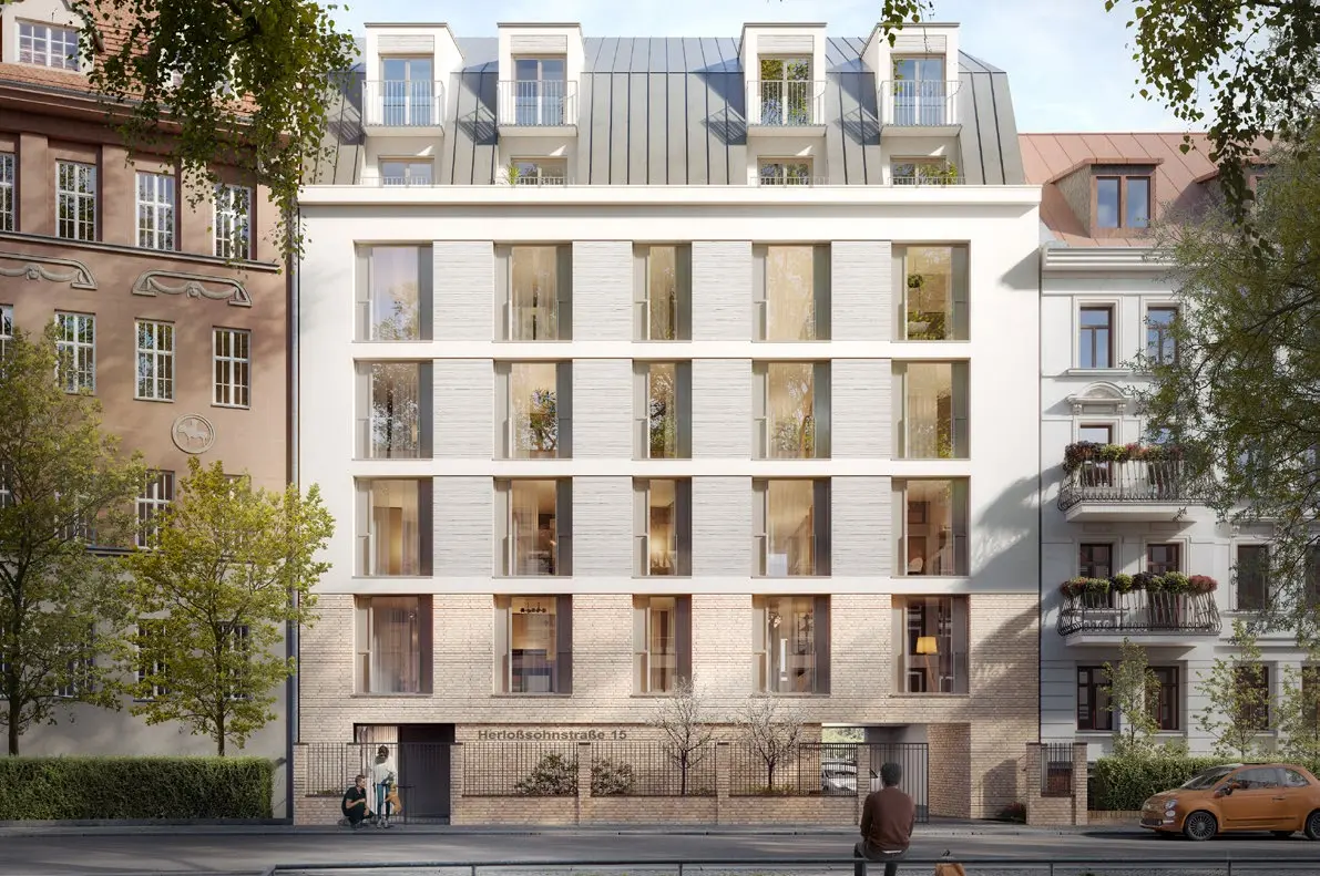 Frontansicht Neubau Herloßsohnstraße Leipzig Gohlis Süd